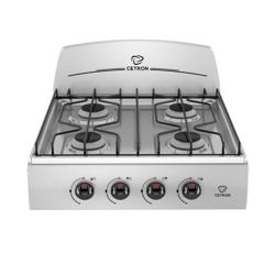 Estufa de mesa CETRON de gas base de acero inoxidable 4 hornillas CC20CGXO