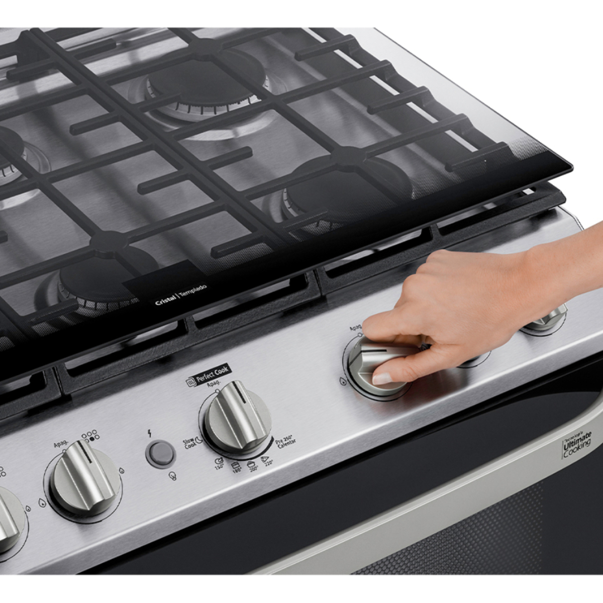 Estufa de Piso 76 cm (30 pulgadas) Inoxidable Mabe - EMH7602DSS0 vista 8