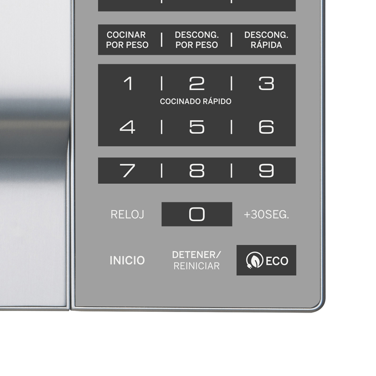 Microondas G.E. de 0.9 pies cúbicos sistema ECO espejo MGE09SEJ 4