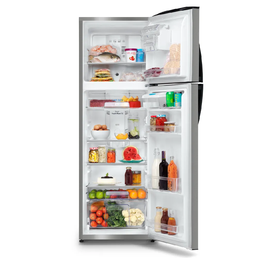 Refrigerador automático 300 L Extreme Inox Mabe de 11 pies cúbicos RMA300FZNU vista 3