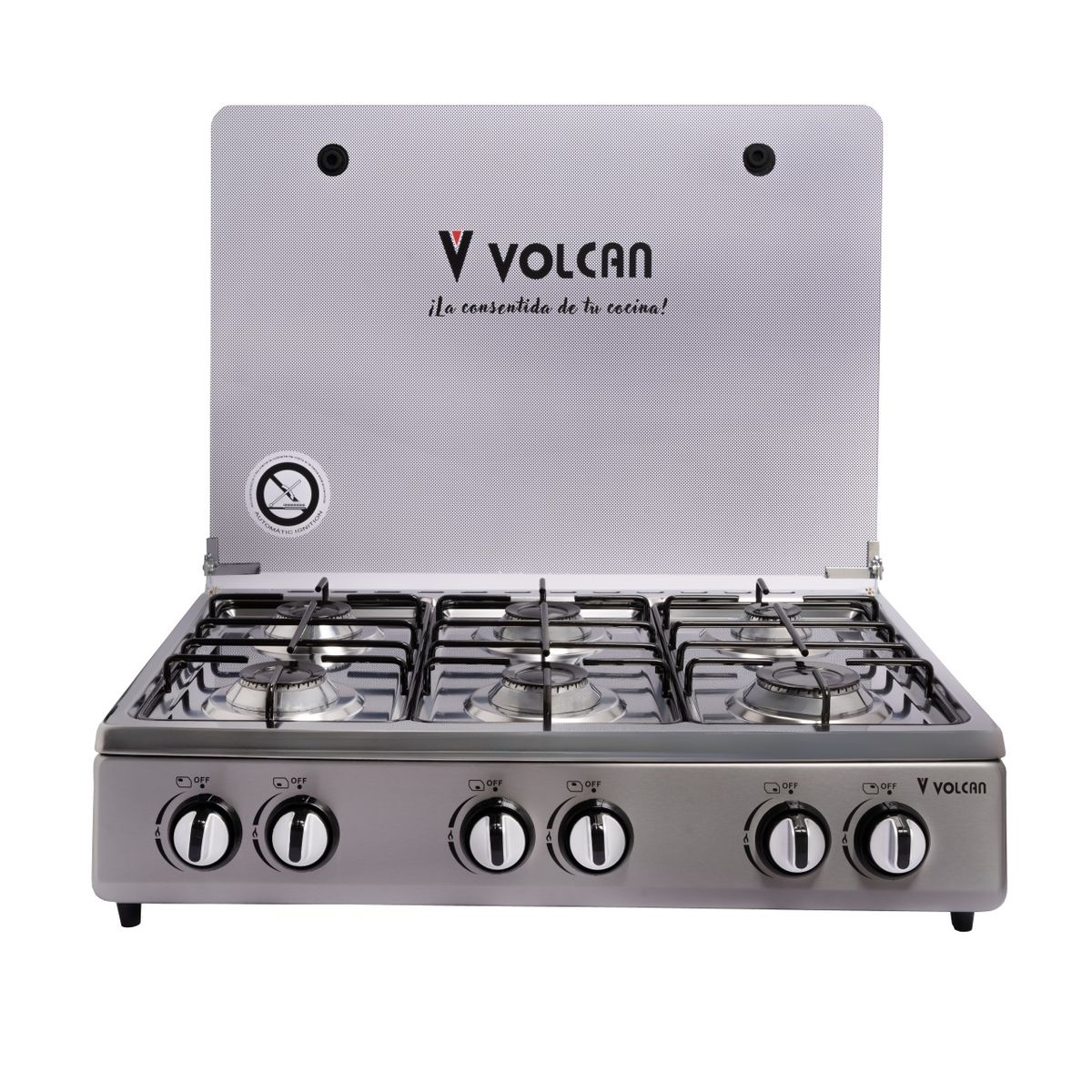 Estufa de mesa Volcán de 6 hornillas SMG6PTV 1
