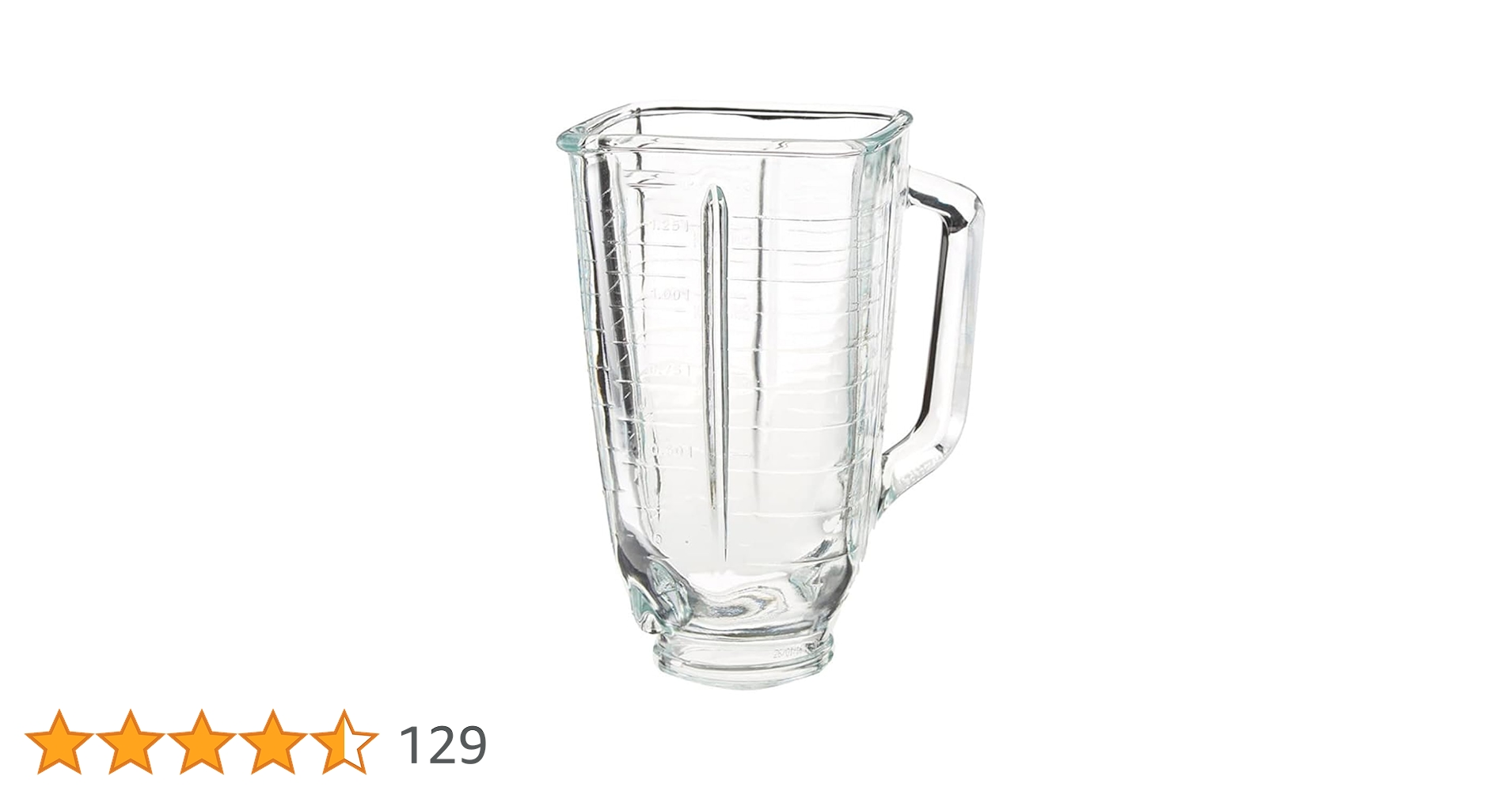 Vaso Oster cuadrado de vidrio para licuadora 2