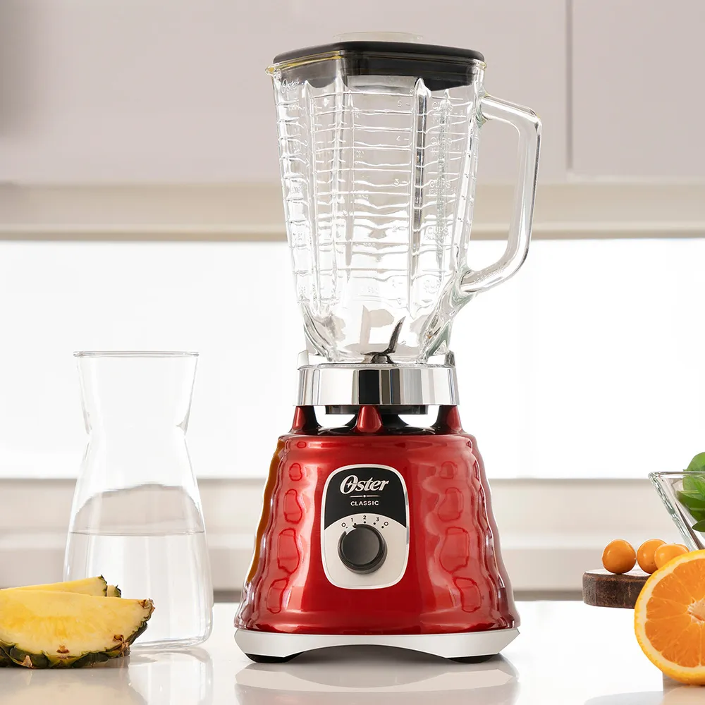 Licuadora Oster Clásica Cromada color rojo BLST4126R 11