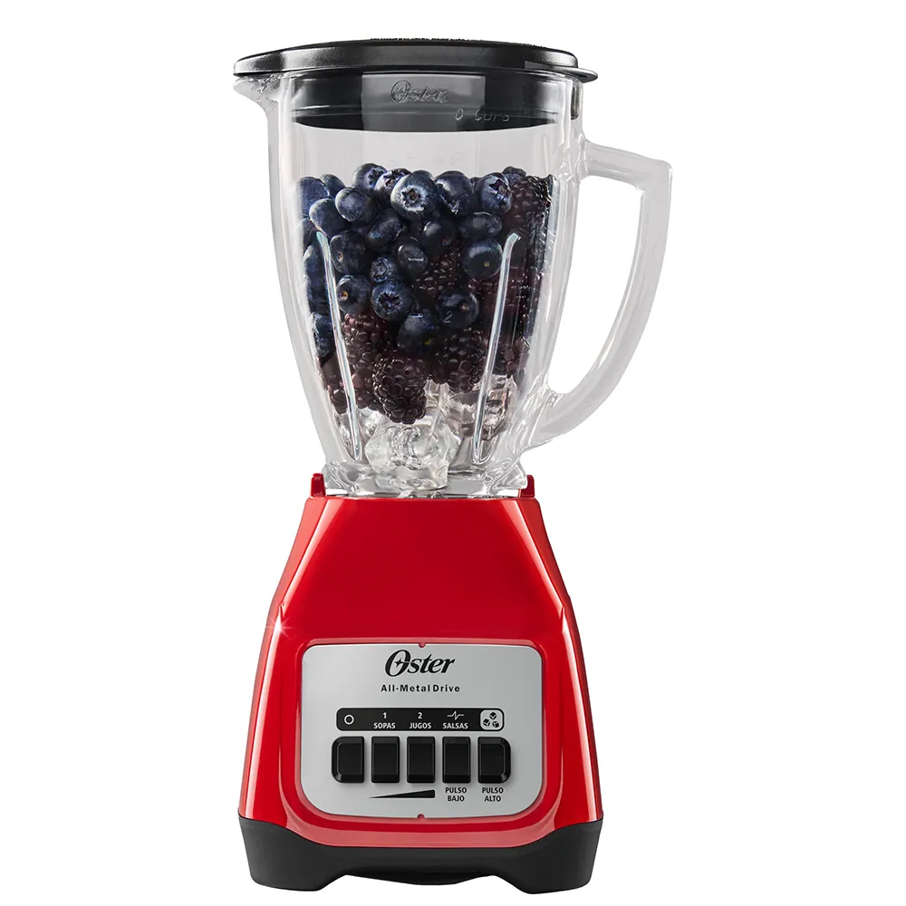 Licuadora Oster 2 velocidades más pulso y vaso de vidrio BLSTKAG-RPB 1