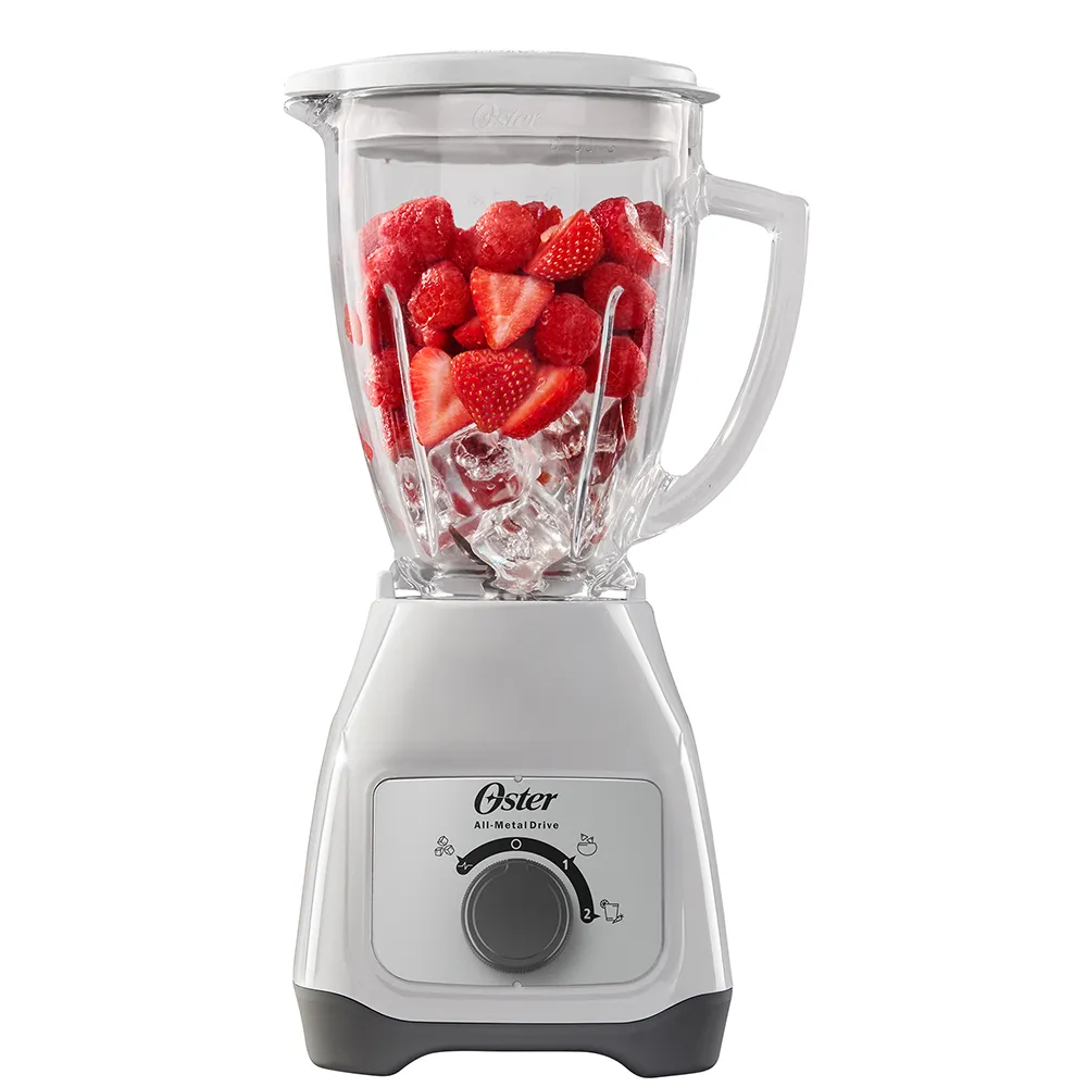 Licuadora Oster vaso de vidrio, 550 watts de potencia y rendimiento máximo de 800 watts BLSTKAGWRD – Garantizado y durable | Comercial Electroahorro