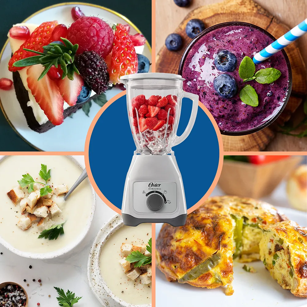 Licuadora Oster vaso de vidrio, 550 watts de potencia y rendimiento máximo de 800 watts BLSTKAGWRD – Garantizado y durable | Comercial Electroahorro - Imagen 4