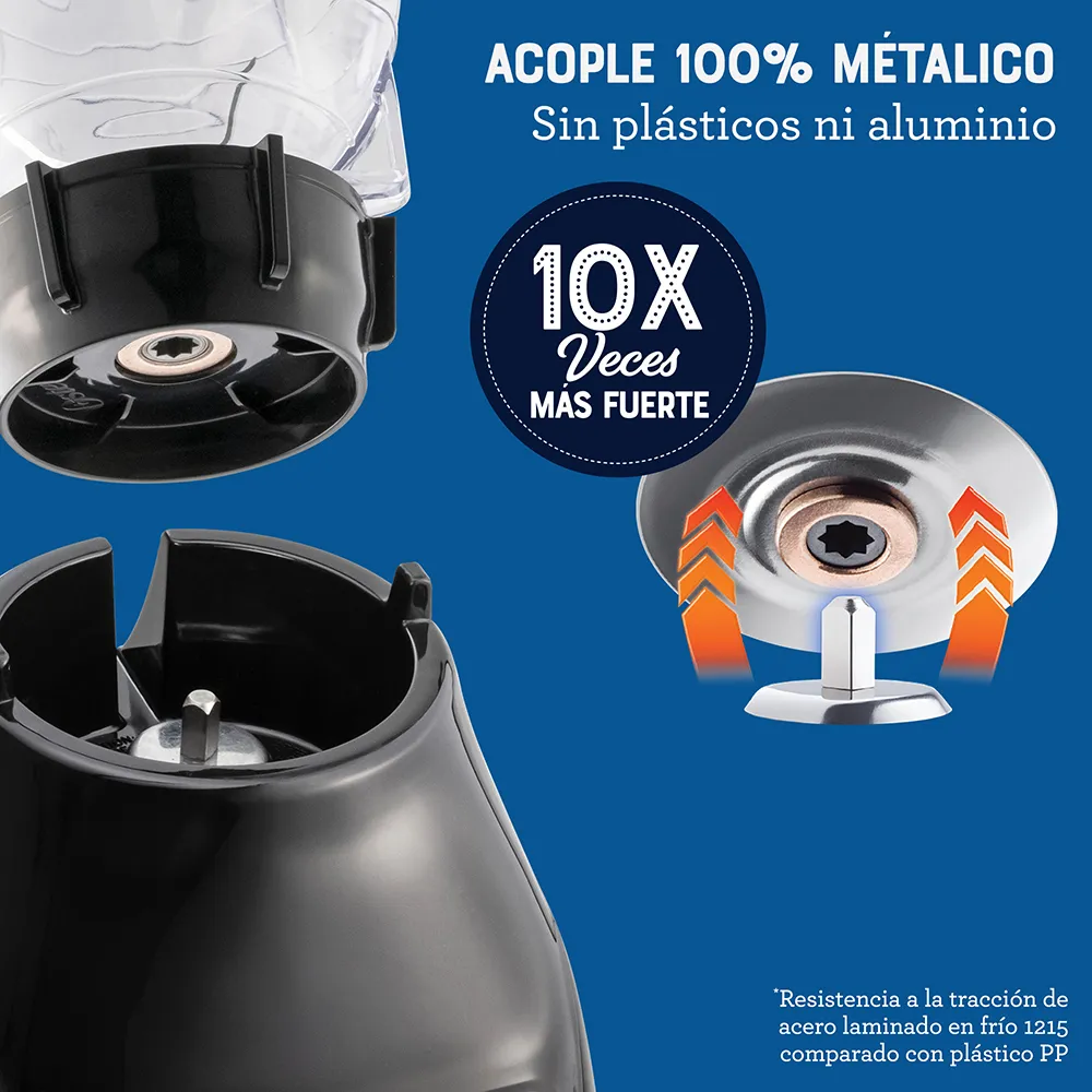 Licuadora Oster 2 velocidades vaso de vidrio BLSTKAP-BPB 8