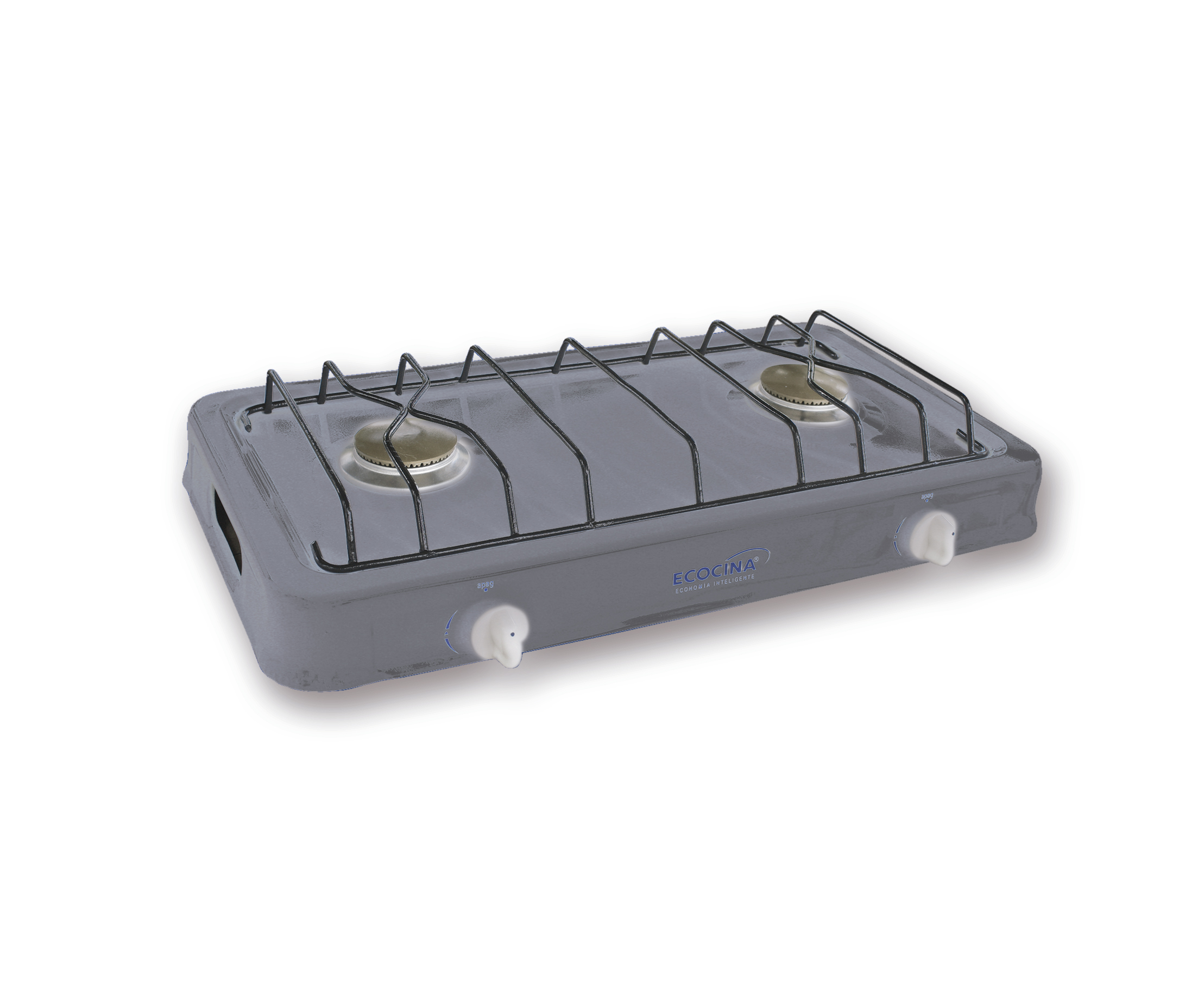 Estufa de mesa a gas de 2 hornillas Ecocina C-2EM 3