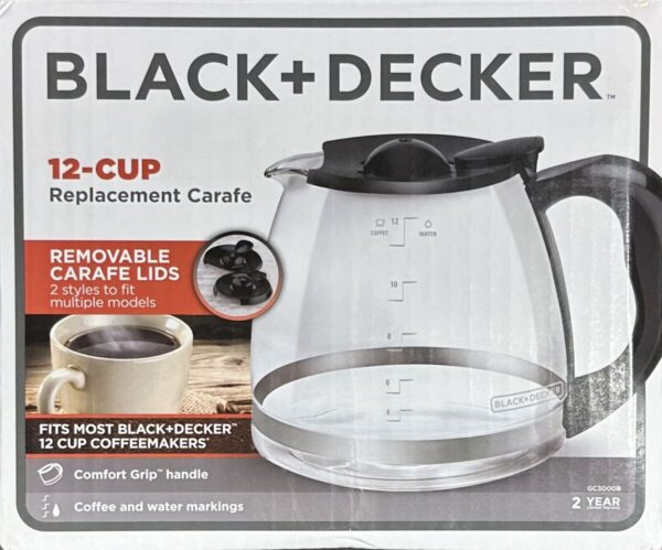 Jarra para cafetera Black+Decker de 12 tazas. Ahorre al visitar la tienda.