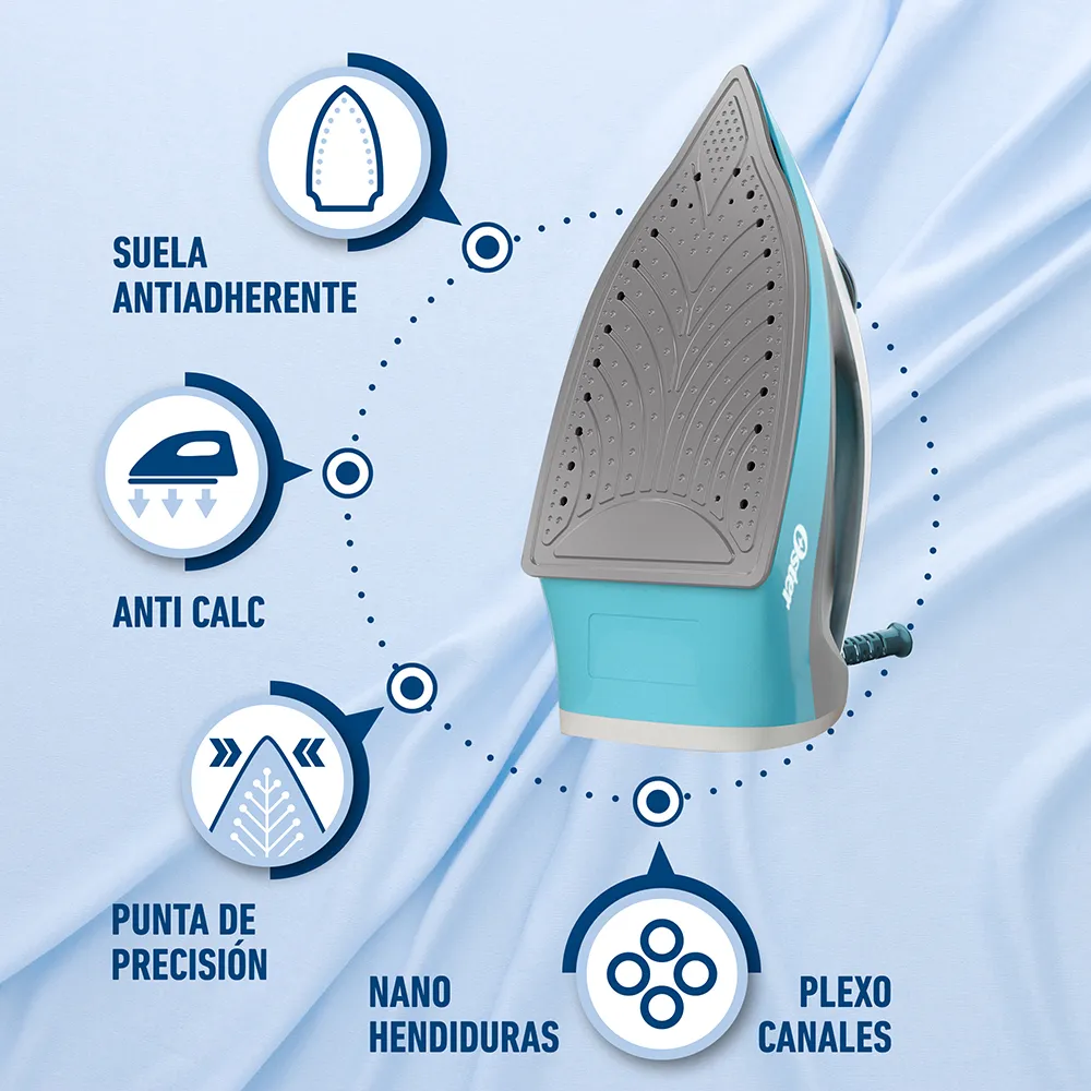 Plancha Oster con vapor GCSTBS6004 8