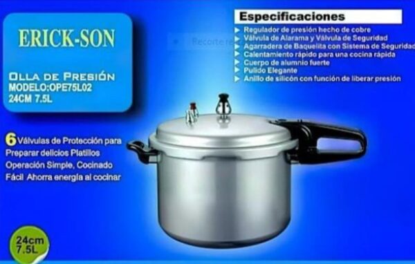 Olla de presión Erickson de 9 litros. Ahorre al visitar la tienda.