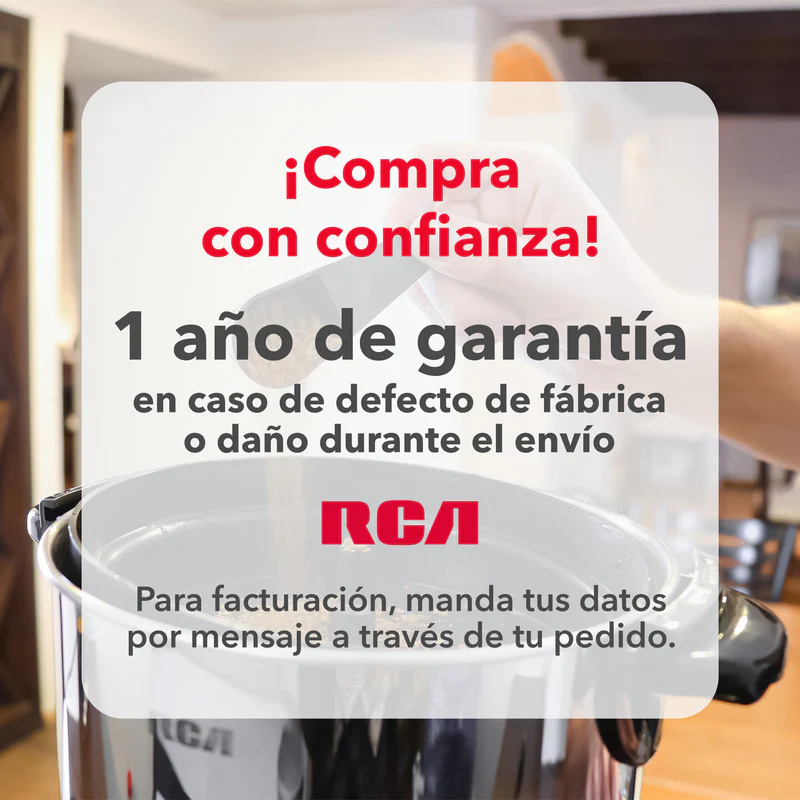 Cafetera RCA de 40 tazas RCUR16 – Potente y resistente | Comercial Electroahorro Guatemala - Imagen 10
