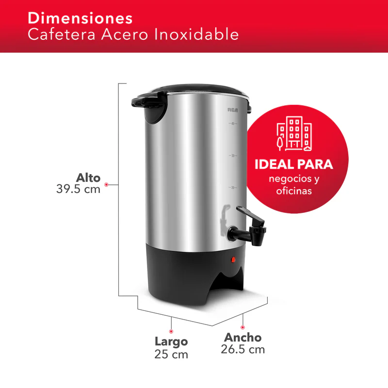 Cafetera RCA de 40 tazas RCUR16 2