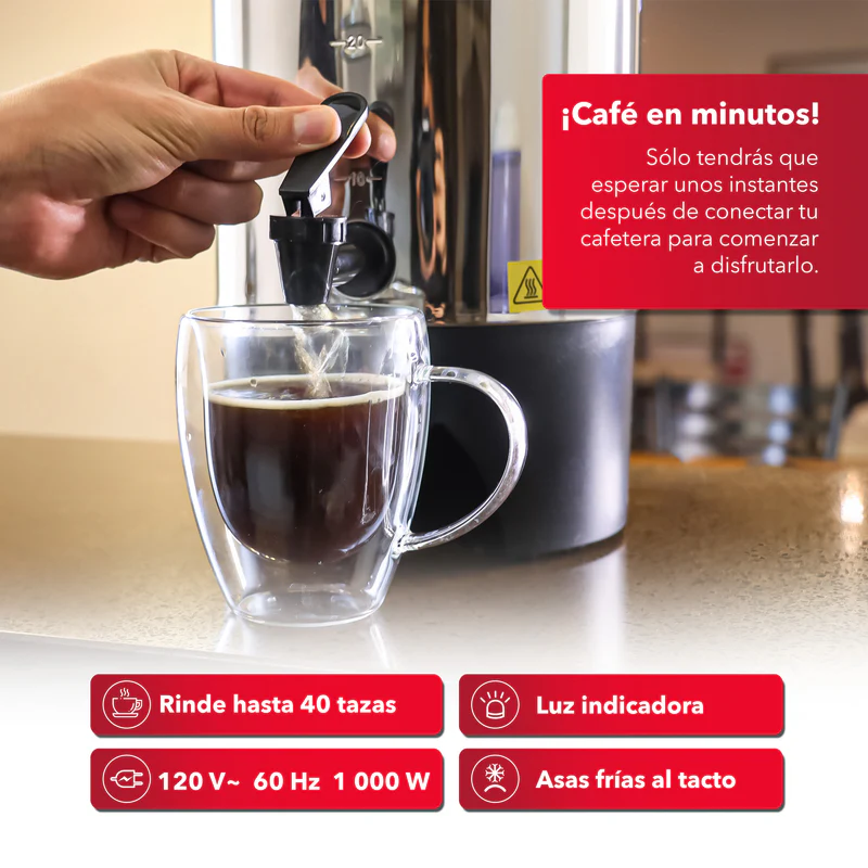 Cafetera RCA de 40 tazas RCUR16 3