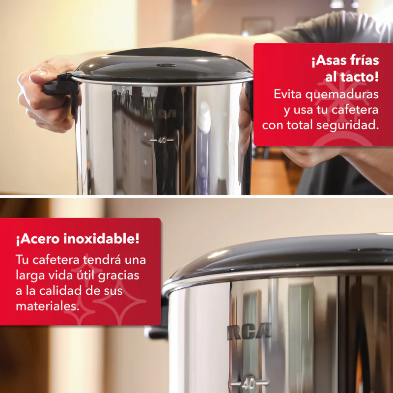 Cafetera RCA de 40 tazas RCUR16 5