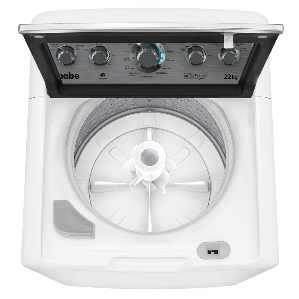 Lavadora Mabe de 48 libras LMA72215WBAB1 tapa