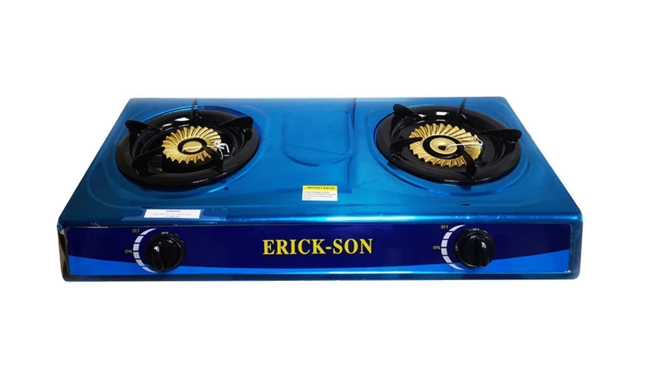 Estufa de mesa Erickson semi industrial de 2 hornillas HTG2055 – Compacta y resistente | Comercial Electroahorro Guatemala - Imagen 2