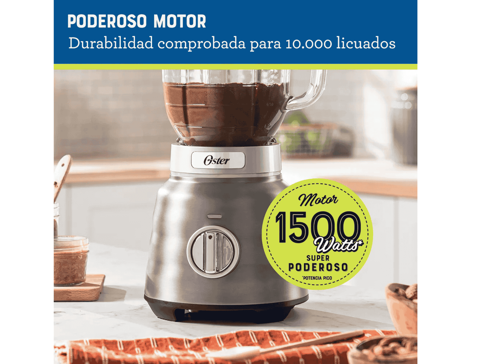 Licuadora Oster Semi Industrial BLSTPBRGR – Potente y resistente | Comercial Electroahorro Guatemala - Imagen 4