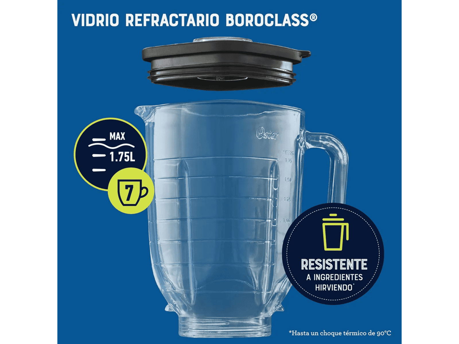 Licuadora Oster Semi Industrial BLSTPBRGR vaso