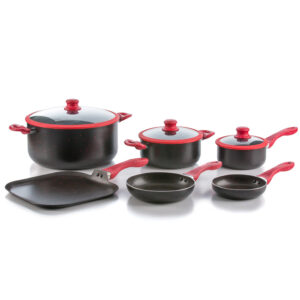 Batería De Cocina 9 Pzas Mármol bari picca