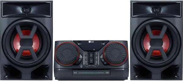 Equipo de sonido marca LG de 2600 watts de potencia. Ahorre al visitar la tienda.