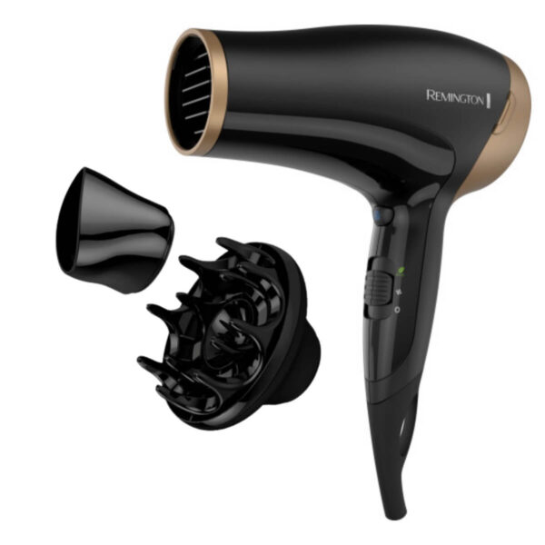 Secadora de pelo Remington con macadamia de 1875 watts. Ahorre al visitar la tienda.