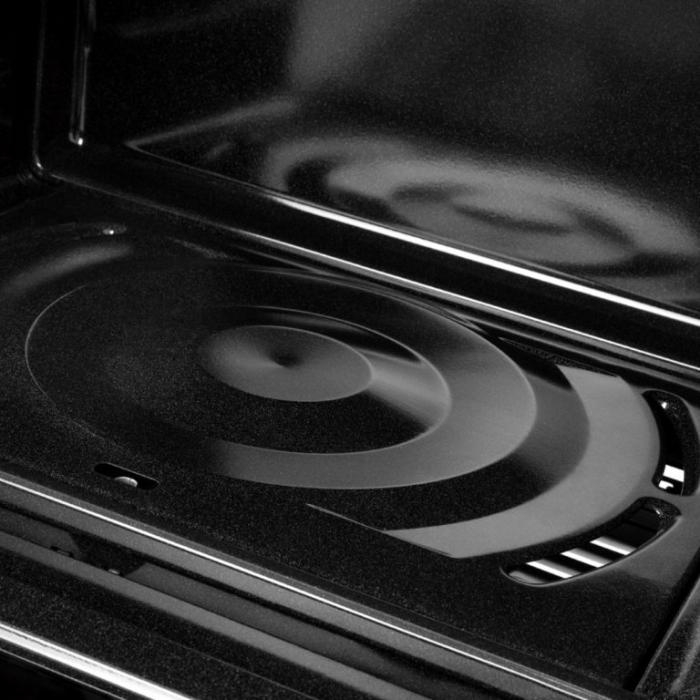 Estufa Cetron de 30 pulgadas con chispero y cubierta Porcelanizada EC3030BAPB2 material