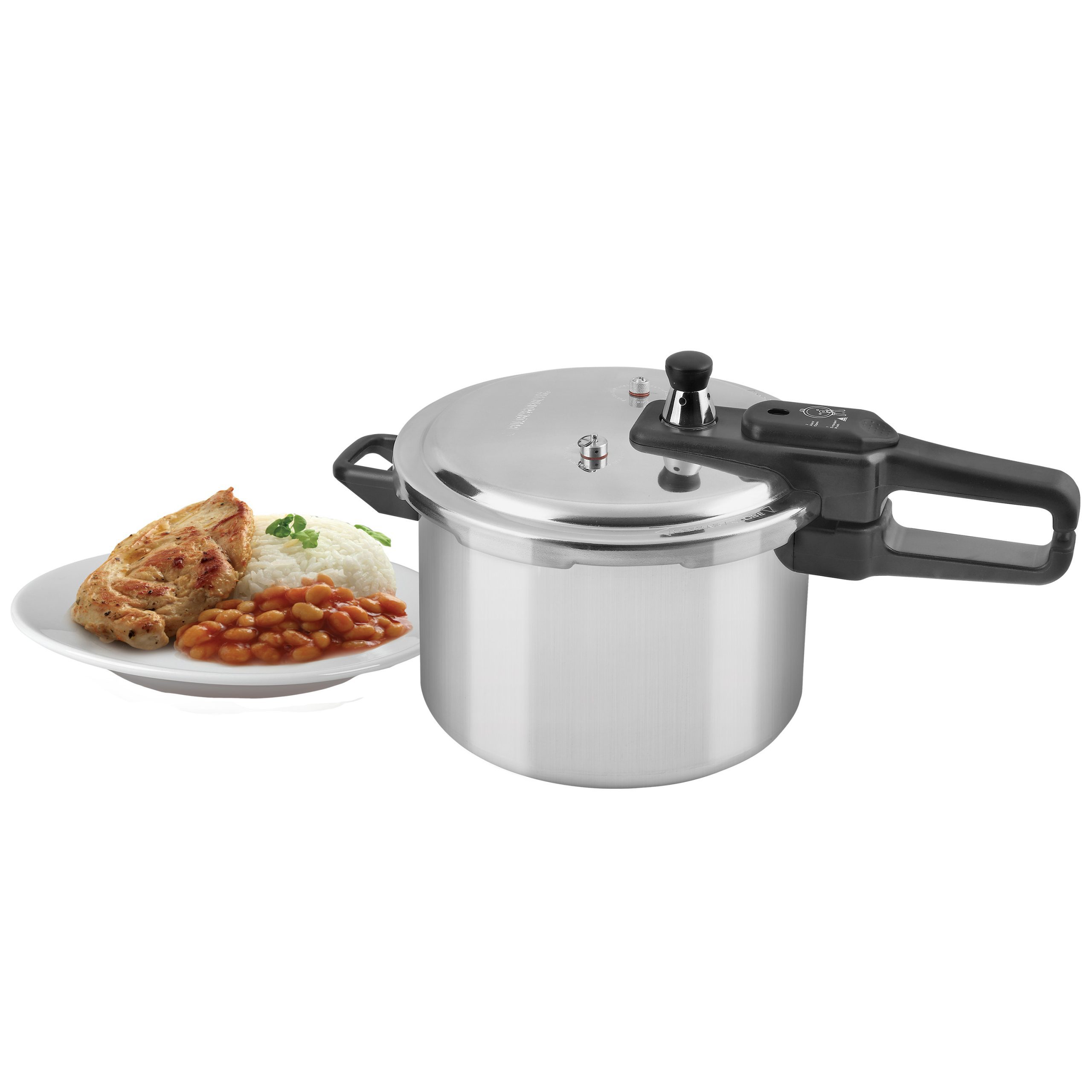 Olla de presión Black+Decker de 7 litros PC700 alimentos