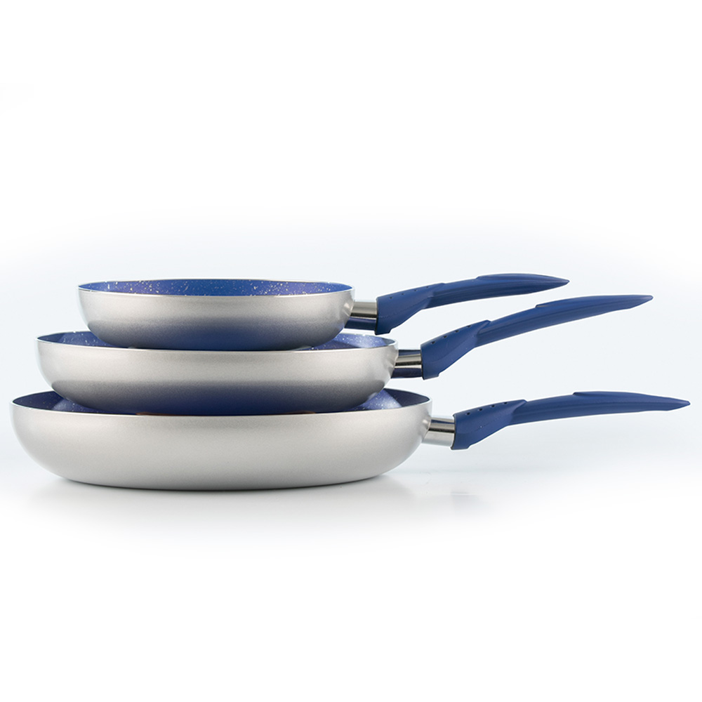 Set de sartenes de mármol Roma marca Picca azul