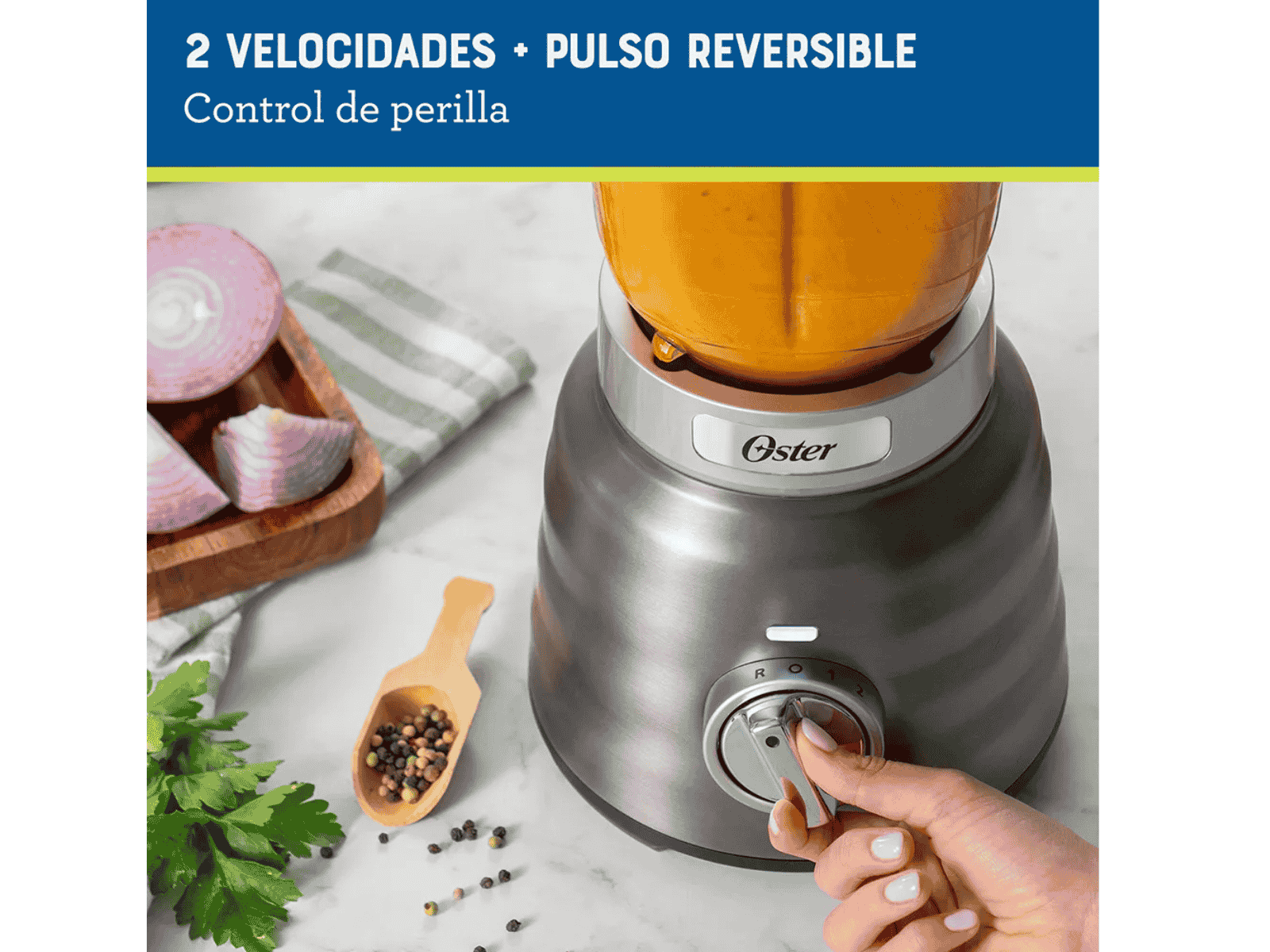 Licuadora Oster Semi Industrial BLSTPBRGR perilla