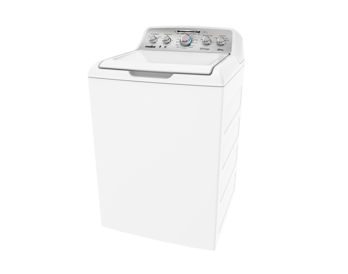 Lavadora de 48 libras Mabe multiciclos LMA72215CBABO lado