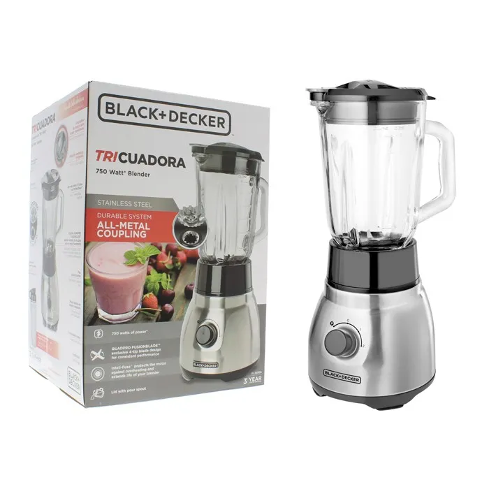 Licuadora Black+Decker BL1650S Tricuadora 2 velocidades