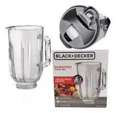 Vaso de vidrio con tapadera para licuadora Black+Decker