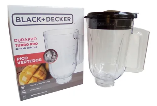 Vaso plástico transparente para licuadora Black+Decker
