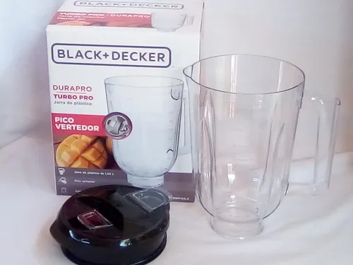Vaso plástico transparente para licuadora Black+Decker