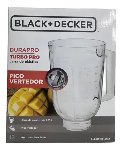 Vaso plástico transparente para licuadora Black+Decker