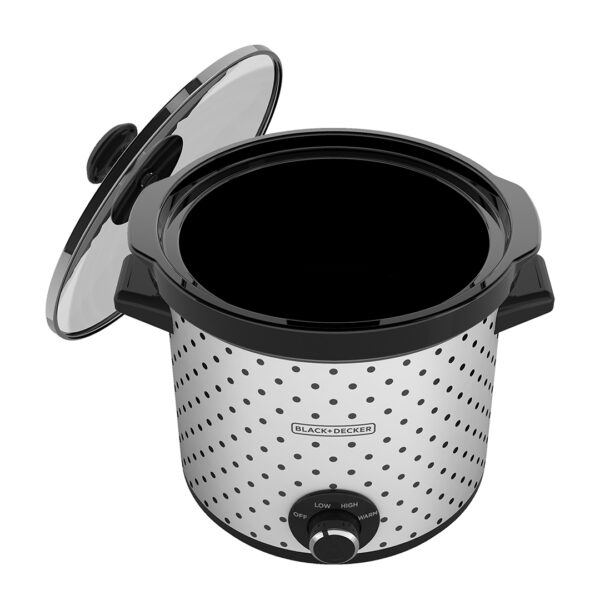 Olla de Cocimiento Lento Black+Decker SC1004D abierta