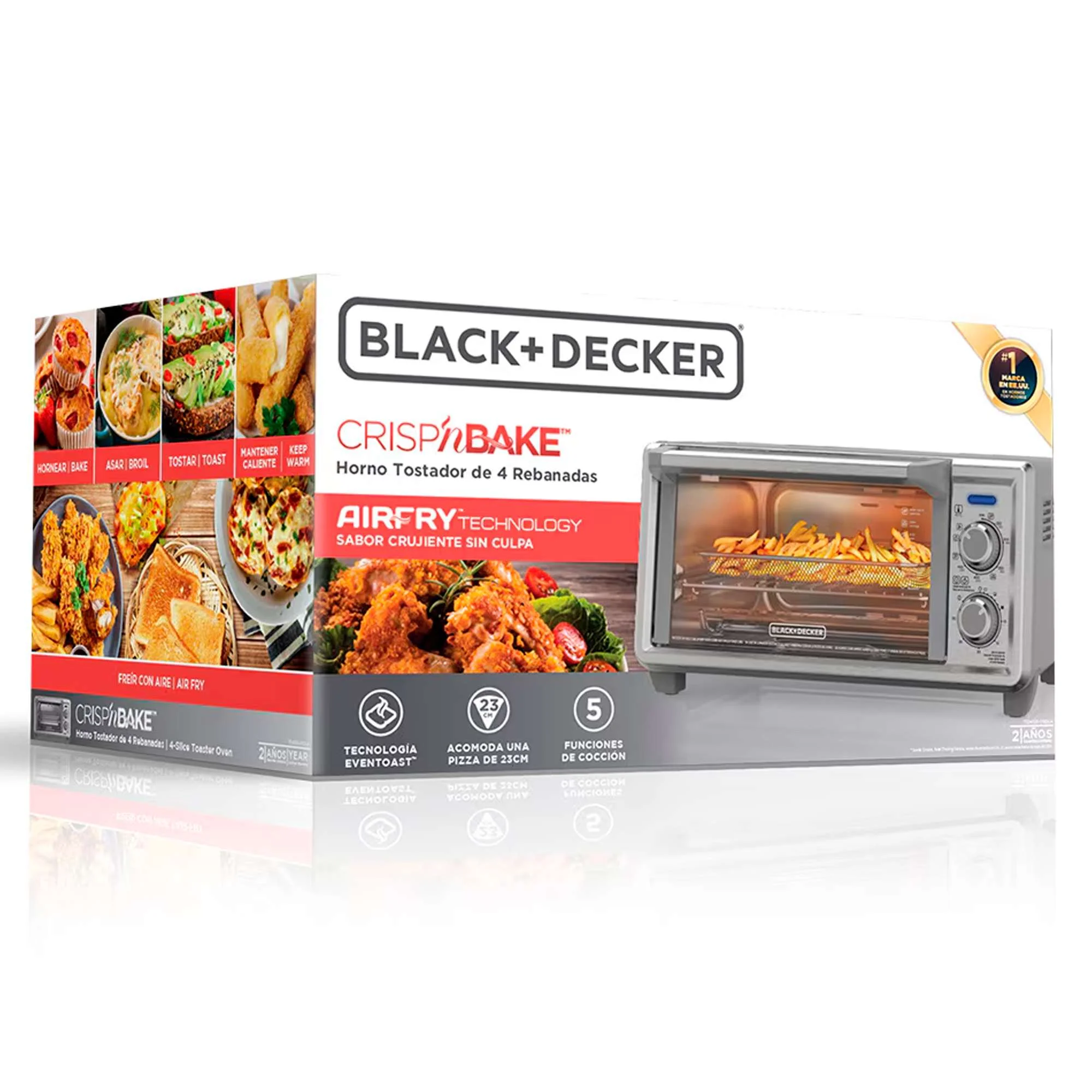 Horno Black+Decker TO4125-OSDLA cocinando papas crujientes
