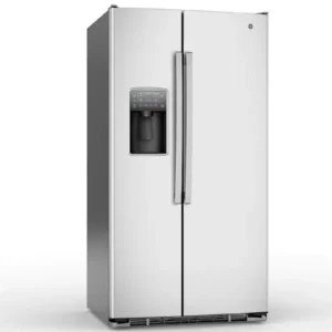 Refrigerador G.E de 2 puertas verticales, en acero inoxidable. Tiempo de entrega de 3 a 5 días.