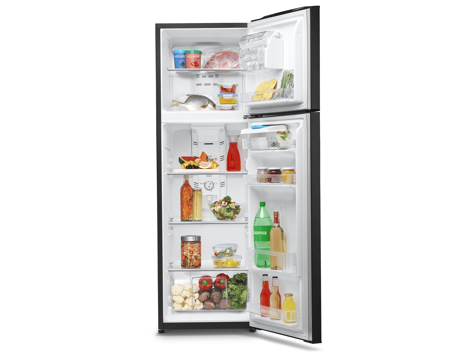 Refrigeradora Mabe Negro 10 pies cubicos no frost RMA1250PJCAG vista 2