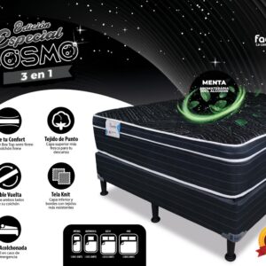 Cama Facenco Matrimonial Edición especial 3 en 1, con base acolchonada. Tiempo de entrega de 3 a 5 días.