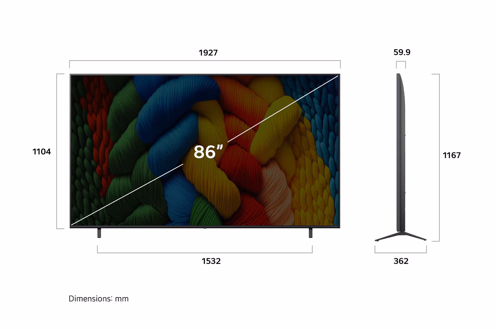 Televisor LG NanoCell Smart TV 86 pulgadas 86NANO80 - Imagen 4