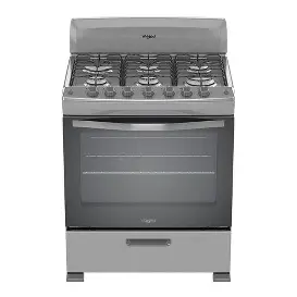 Estufa Whirlpool de 30" color gris