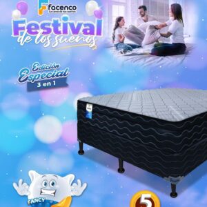 Cama Facenco Matrimonial Edicion Especial 3 en 1