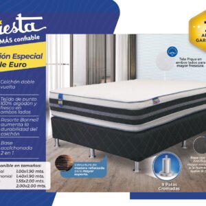Cama Siesta Matrimonial Edicion Especial Doble Euro.