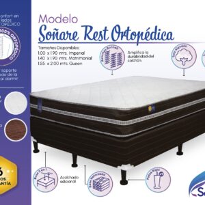 Cama Soñare Rest Matrimonial Ortopédica.